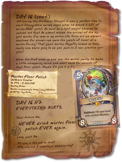 Megafin - Mega Fin Hearthstone (500x665), Png Download