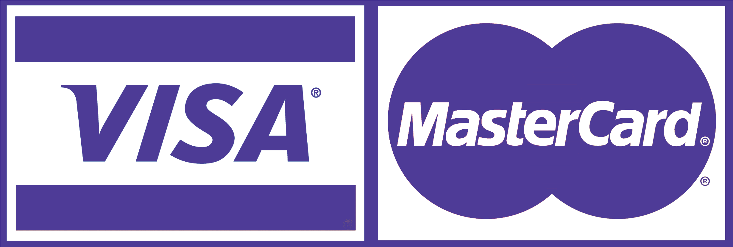 Visaandmaster-png - Visa (2967x858), Png Download
