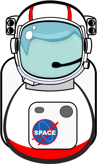 In Public Domain Vectors - Capacete De Astronauta Desenho (421x500), Png Download