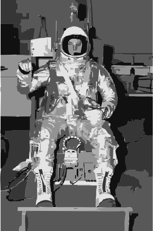 Astronaut - Robot (533x800), Png Download