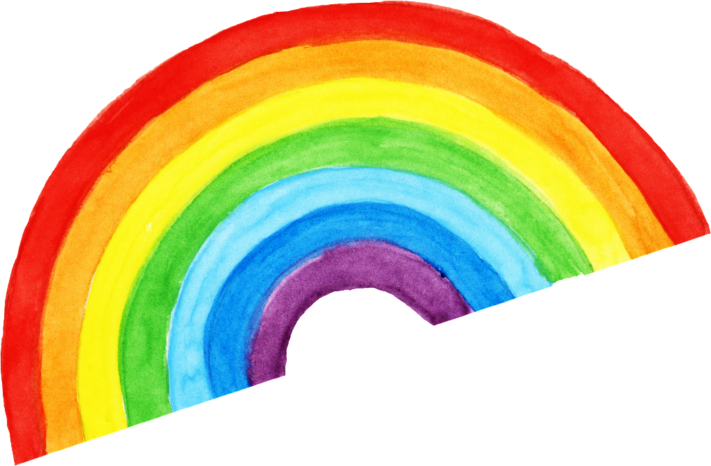 Rainbow Png Transparente Png Para Cuadros Infantiles - Portable Network Graphics (1024x672), Png Download