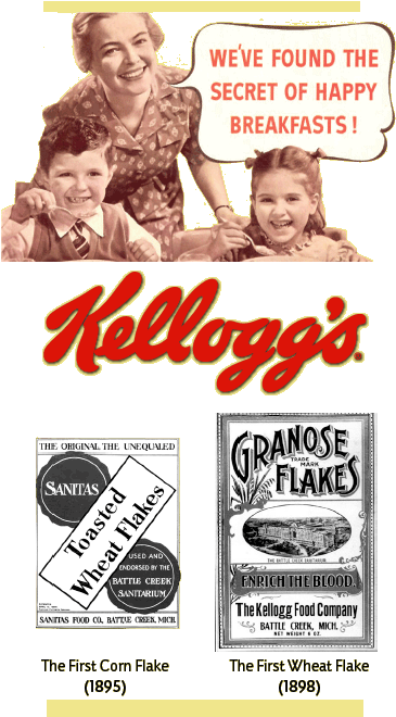 Kelloggslogoold - Kellogg Advertising (376x659), Png Download