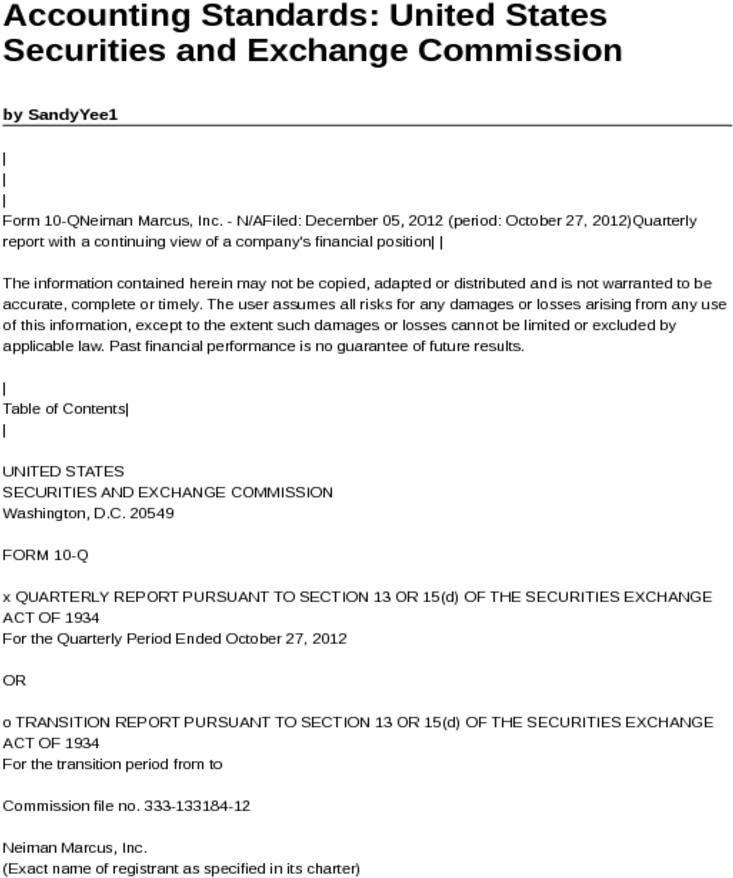Neiman Marcus, Inc - Document (850x1100), Png Download