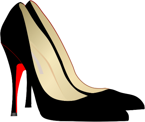 Neiman Marcus - High Heels Clipart Black (547x450), Png Download