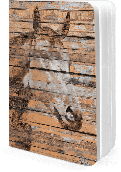 Dailyobjects Horse Face A5 Notebook Plain Buy Online - Plank (600x700), Png Download