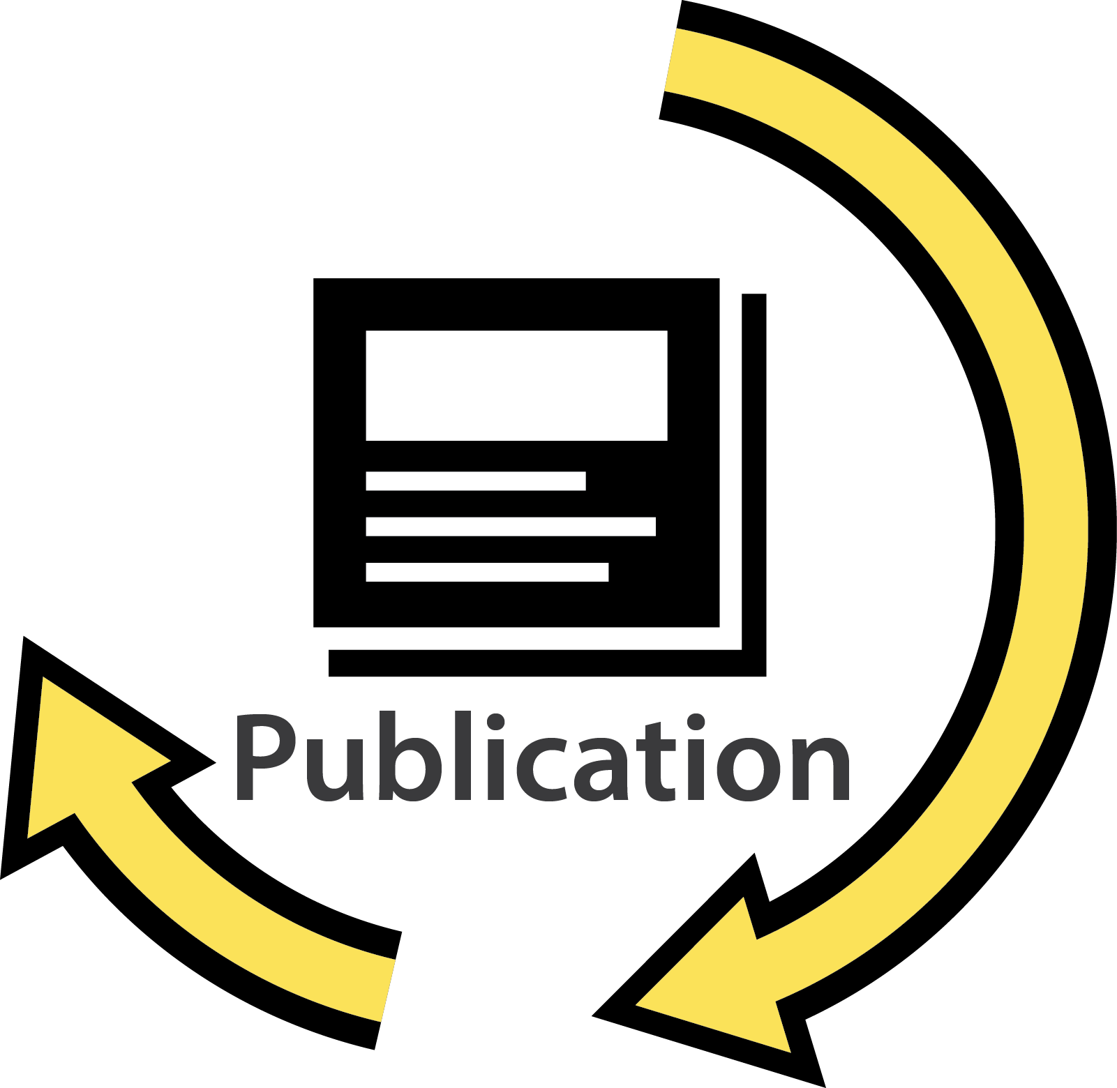 Publication Cycle Icon - Publishing Icon (1601x1560), Png Download