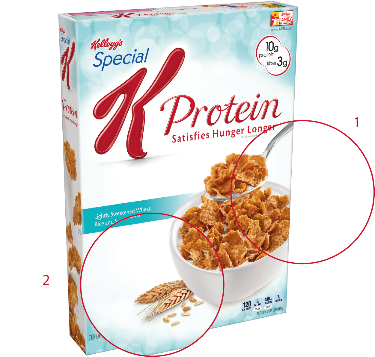 Kellogs Png Blog Post - Kellogg's Special K Protein Cereal - 12.5 Oz Box (2382x2121), Png Download