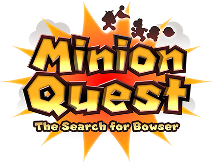 Minion Quest-the Search For Bowser Logo - Minion Quest The Search For Bowser (436x334), Png Download