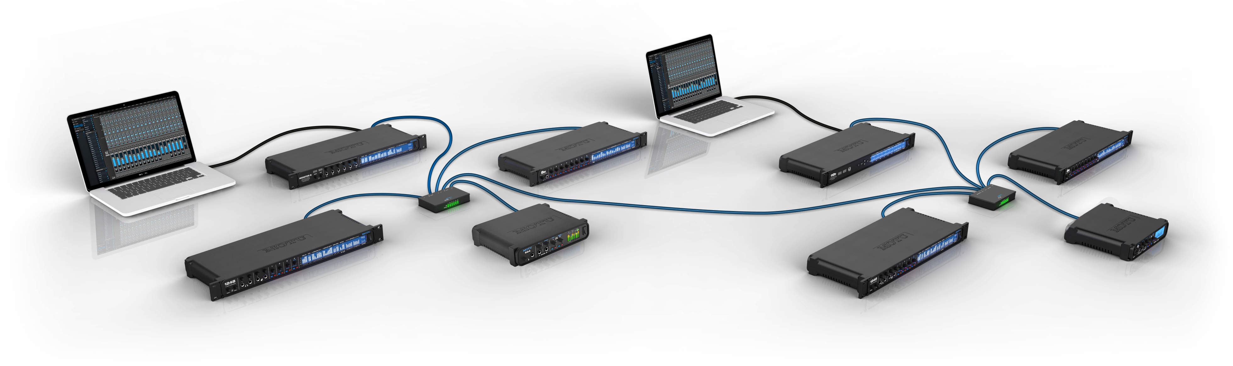 Black And White Computer Networking (4000x1245), Png Download