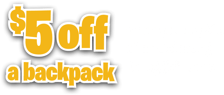 5 Dollars Off A Backpack - Racing Through Space Galactic Coloring Book (777x329), Png Download