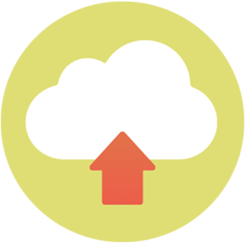 Automatic Data Uploads - Circle (350x350), Png Download