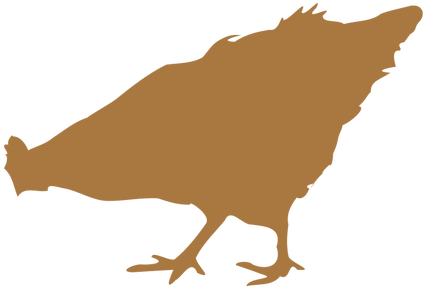 Chick Silhouette Public Domain Vectors - Portable Network Graphics (500x333), Png Download