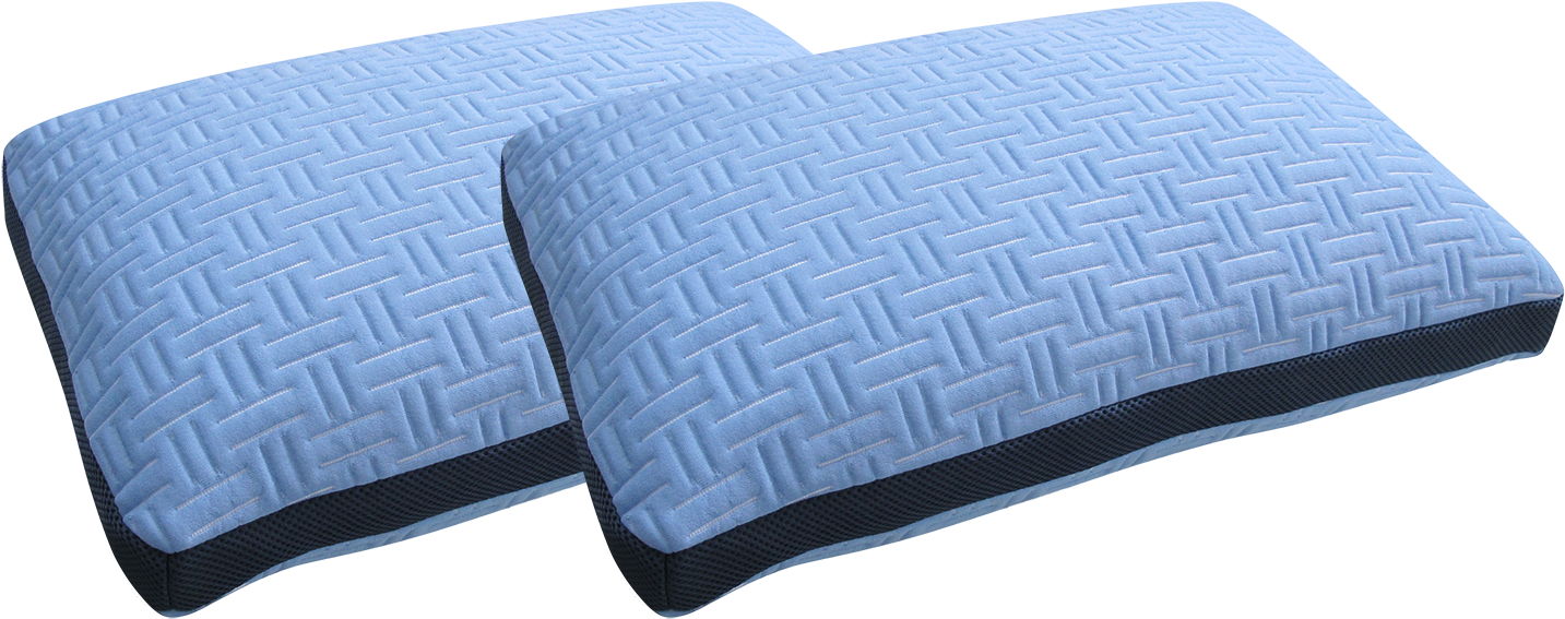 Blue Burrito Double Pillows - Pillow (1475x586), Png Download