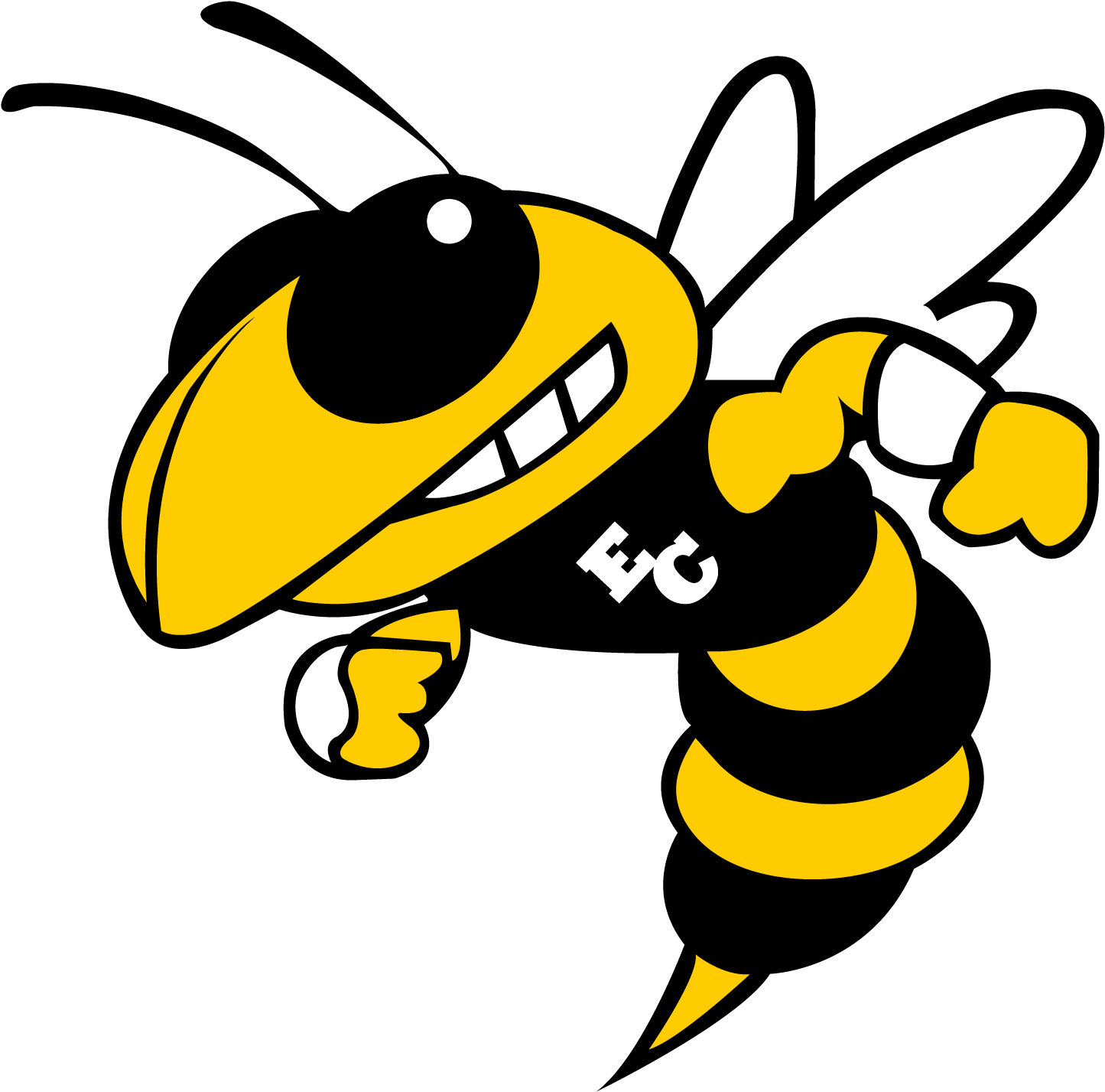East Central Hornets - Georgia Tech Yellow Jackets (1589x1526), Png Download