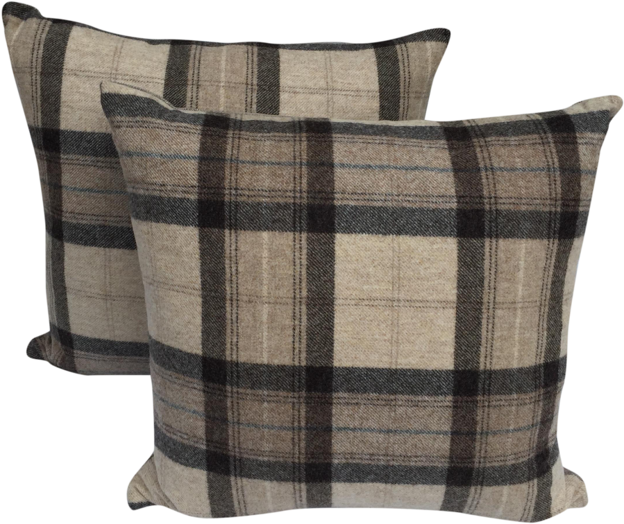 Plaid Throw Pillows Beautiful Scottish Wool Plaid Pillows - Pillow (1024x1024), Png Download