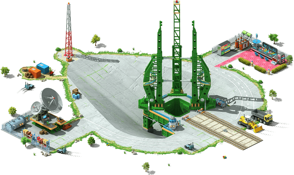 Manned Rocket Launchpad L1 - Wiki (1017x608), Png Download