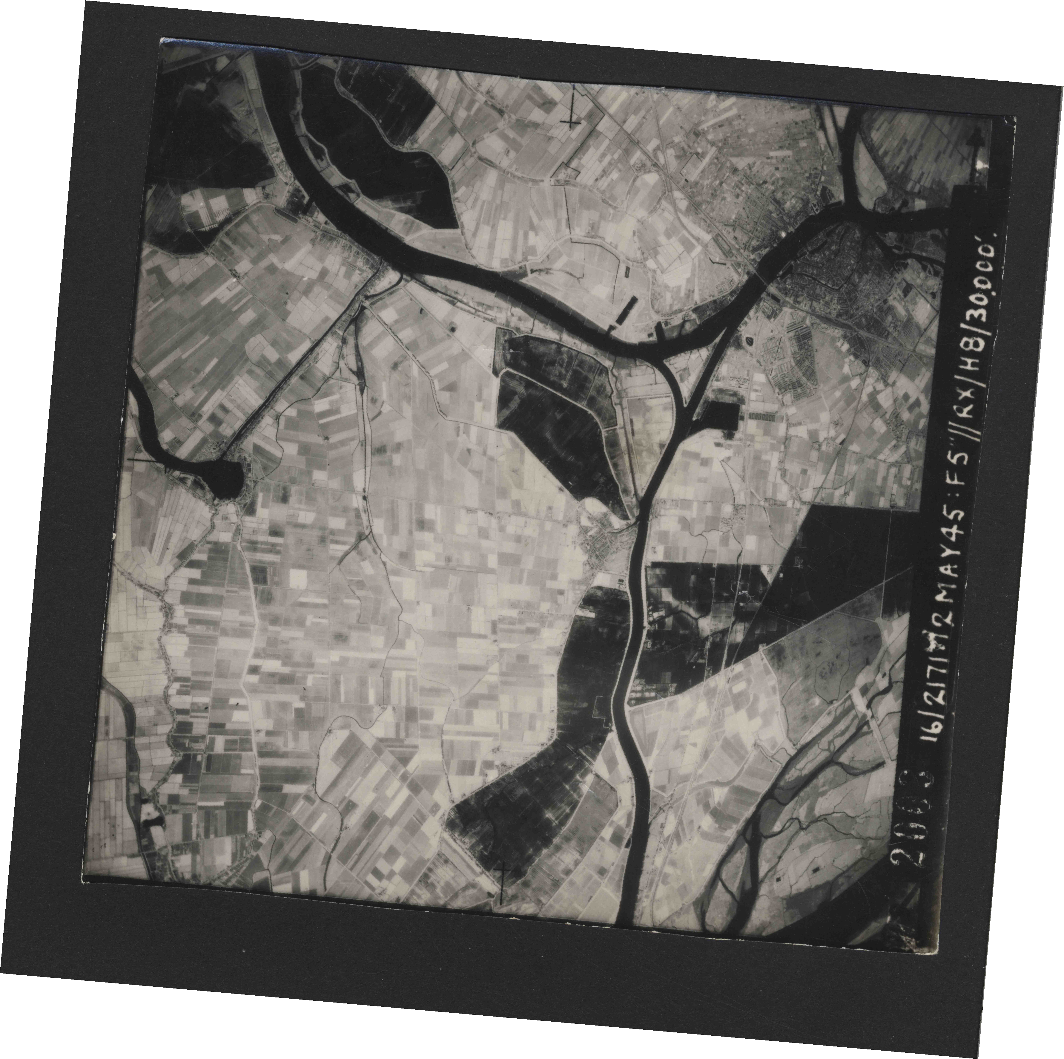 Collection Raf Aerial Photos 1940-1945 - Monochrome (3563x3544), Png Download