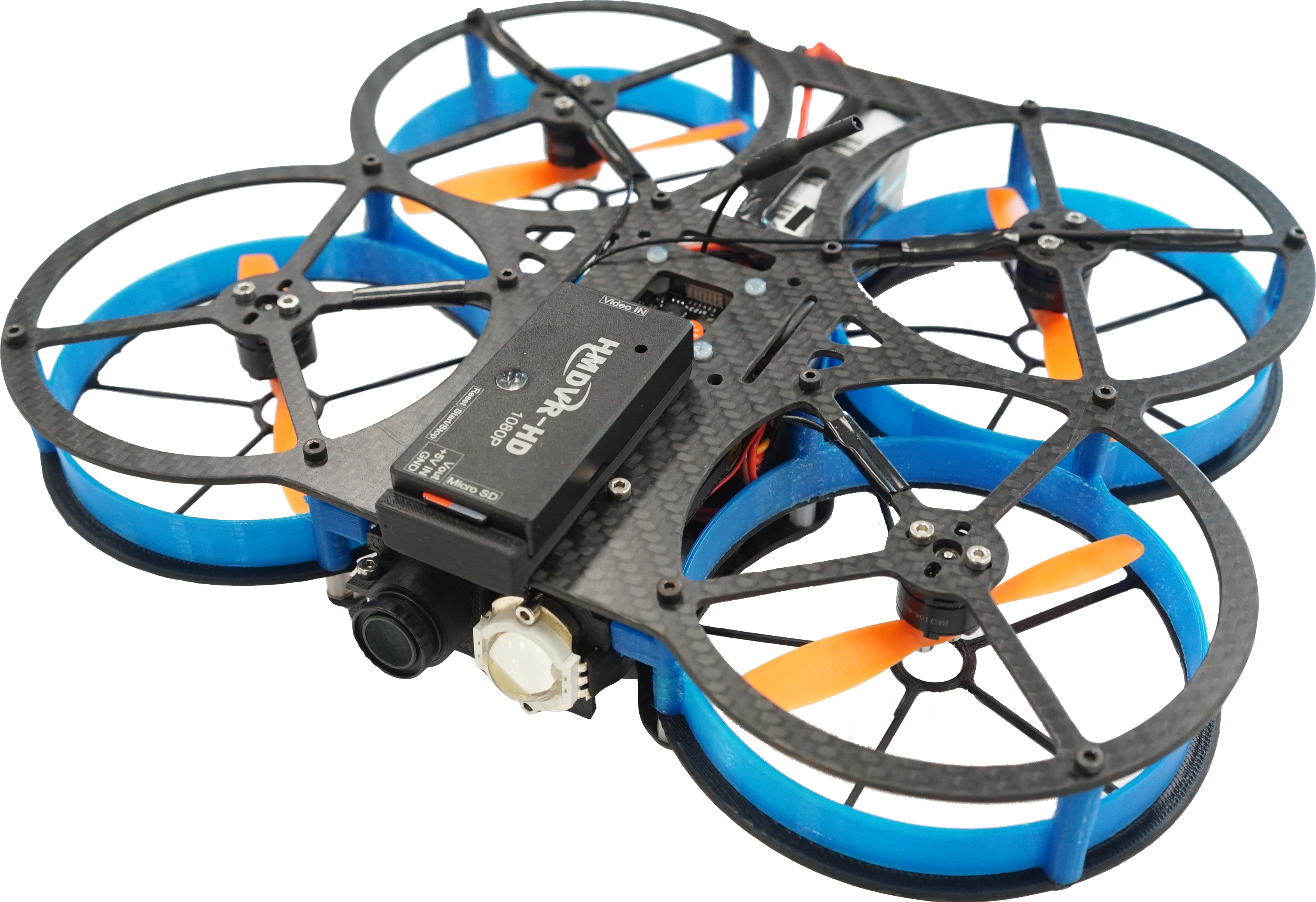 Tim Is A Lightweight And Low Risk Micro Unmanned Aerial - Rotor (3380x2317), Png Download