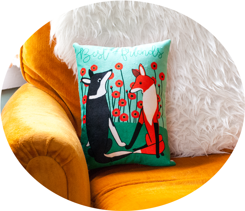 Best Friends Velvet Throw Pillow (1200x800), Png Download