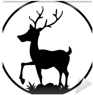 Deer Pumpkin Carving Stencils (400x400), Png Download