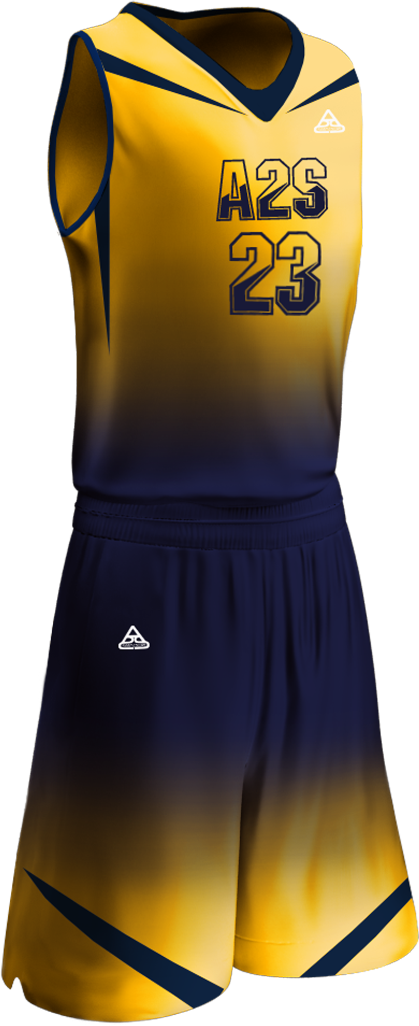 Bsk Gt Uni 04 Front - Jersey With Lining Yellow Basketball (3840x2161), Png Download