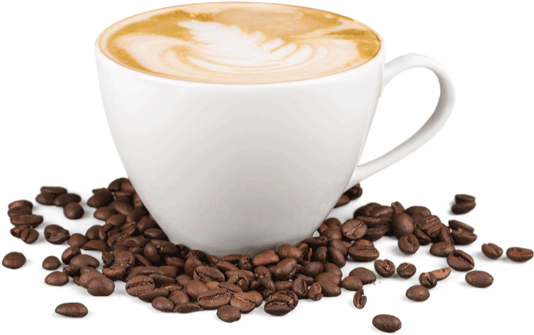 Coffee And Cup - Coffee In Cup Png (600x401), Png Download