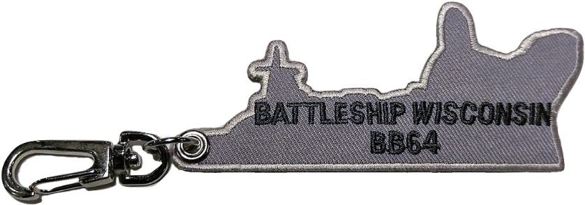 Battleship Wisconsin Embroidered Keychain - Rebate Plane (900x900), Png Download