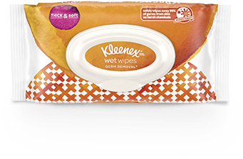 Kleenex Wet Wipes Germ Removal Are Alcohol Free And - Kleenex Wet Wipes (424x365), Png Download