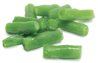 Small Cut Green Bean - Cut Green Beans Png (608x265), Png Download