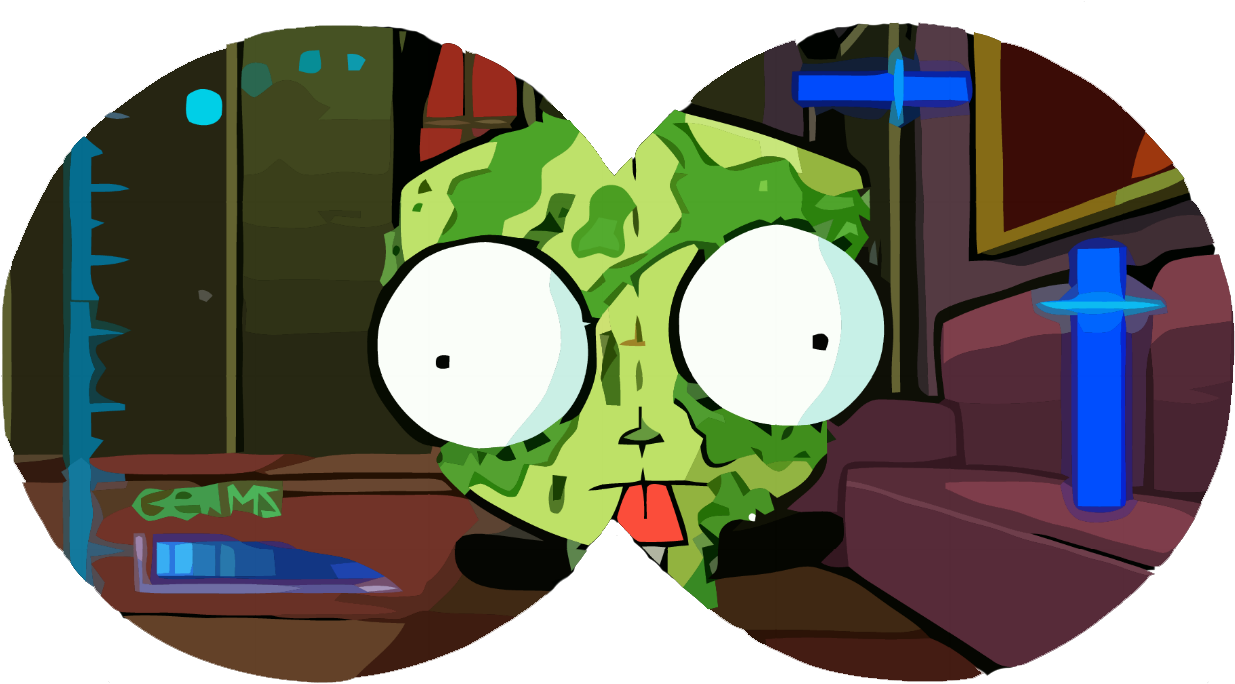 Germs Template File - Invader Zim Gir Germs (1273x704), Png Download