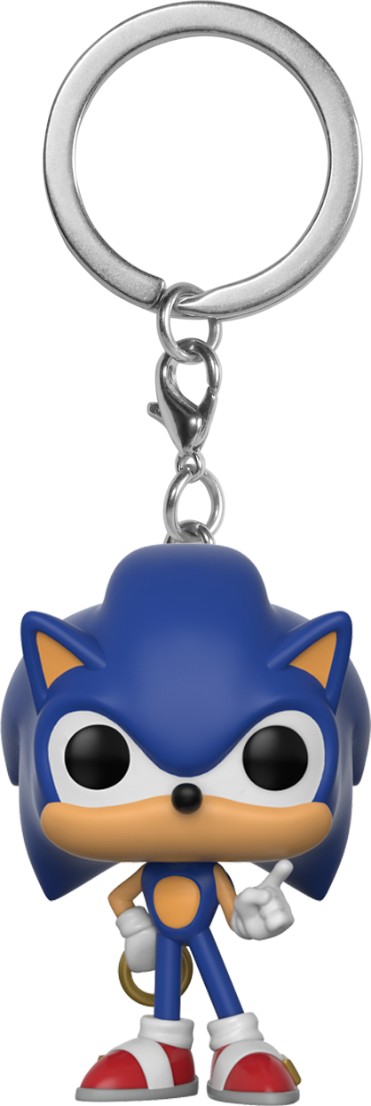 Keychain - Sonic Funko Pop (418x1246), Png Download