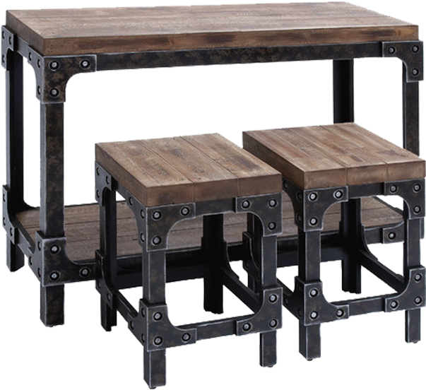 Iron Dining Table Round Vintage (960x560), Png Download