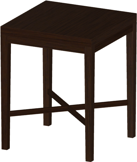 Dark Bar Table - Übertopf Holz (546x546), Png Download