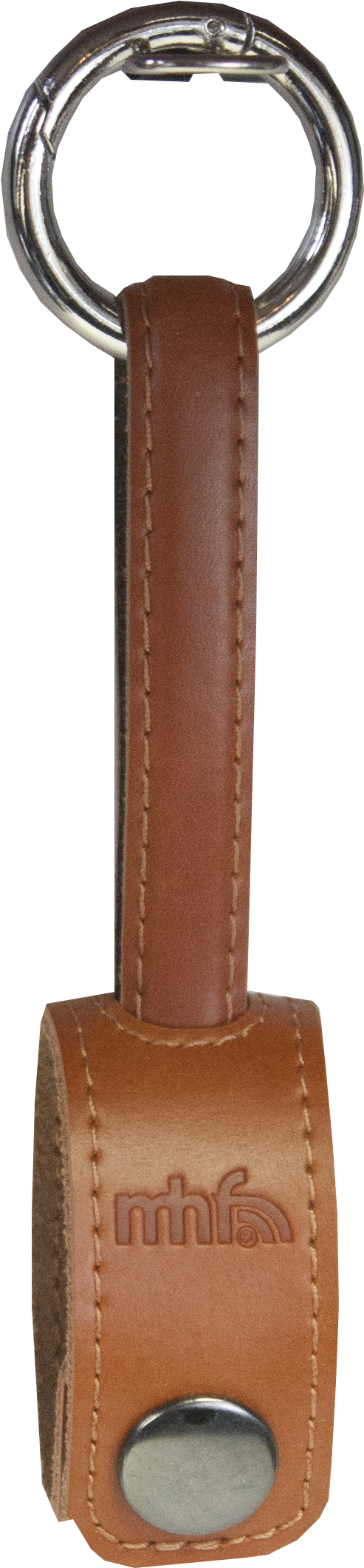 Leather Keychain Micro Usb Leather Keychain - Leather (2279x2278), Png Download