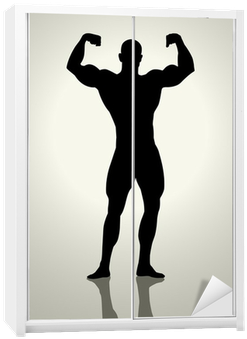 Silhouette Illustration Of A Bodybuilder Wardrobe Sticker - Love Myself By Charlie Newhart 9781498469227 (paperback) (400x400), Png Download