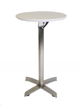 Bar Table With White Top - Table (369x369), Png Download