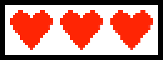 3 Hearts - Rod Cone Dystrophy Visual Field (670x260), Png Download