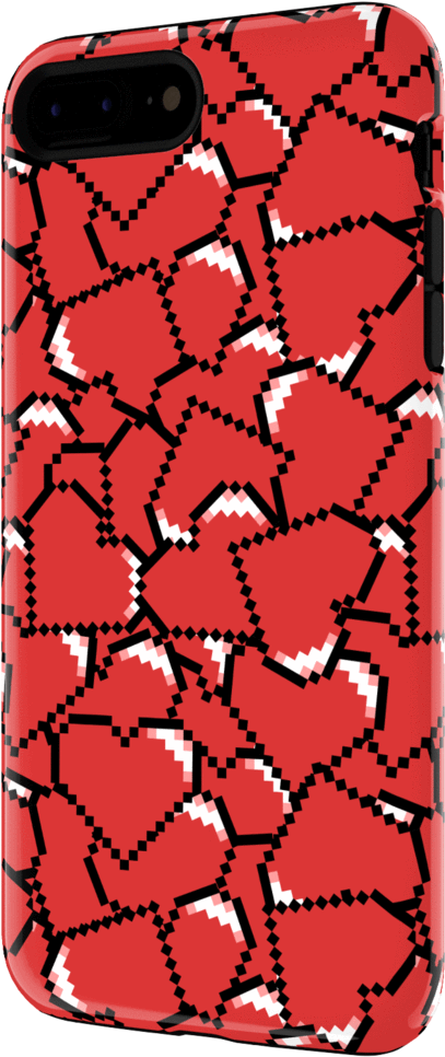 Pixel Hearts - Mobile Phone Case (1024x1024), Png Download