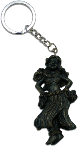 Souvenir Tiki Happy Tiki Key Chain (500x500), Png Download