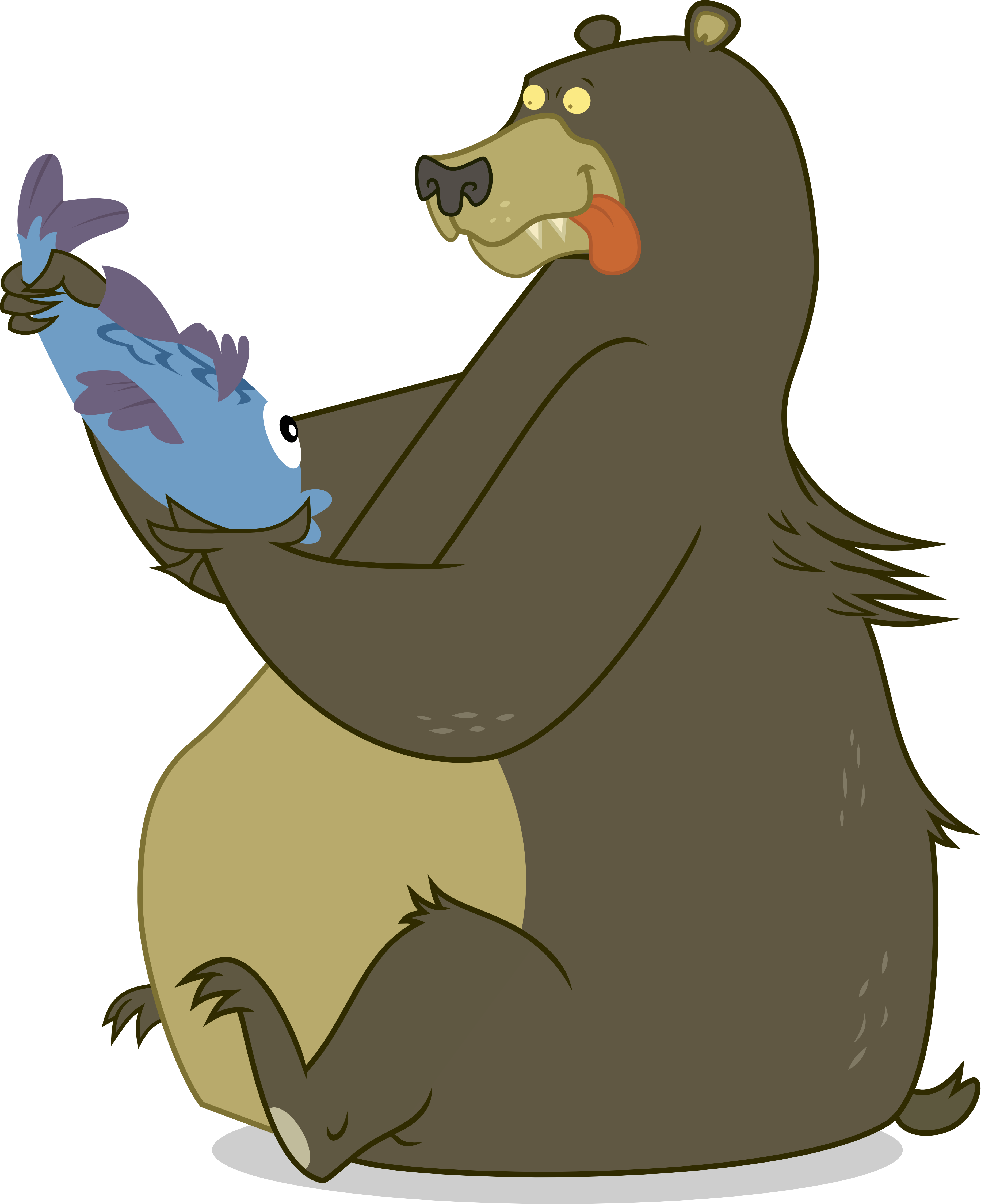 Bear Clipart Eats Fish - Bear Eating Fish Clipart (3667x4500), Png Download
