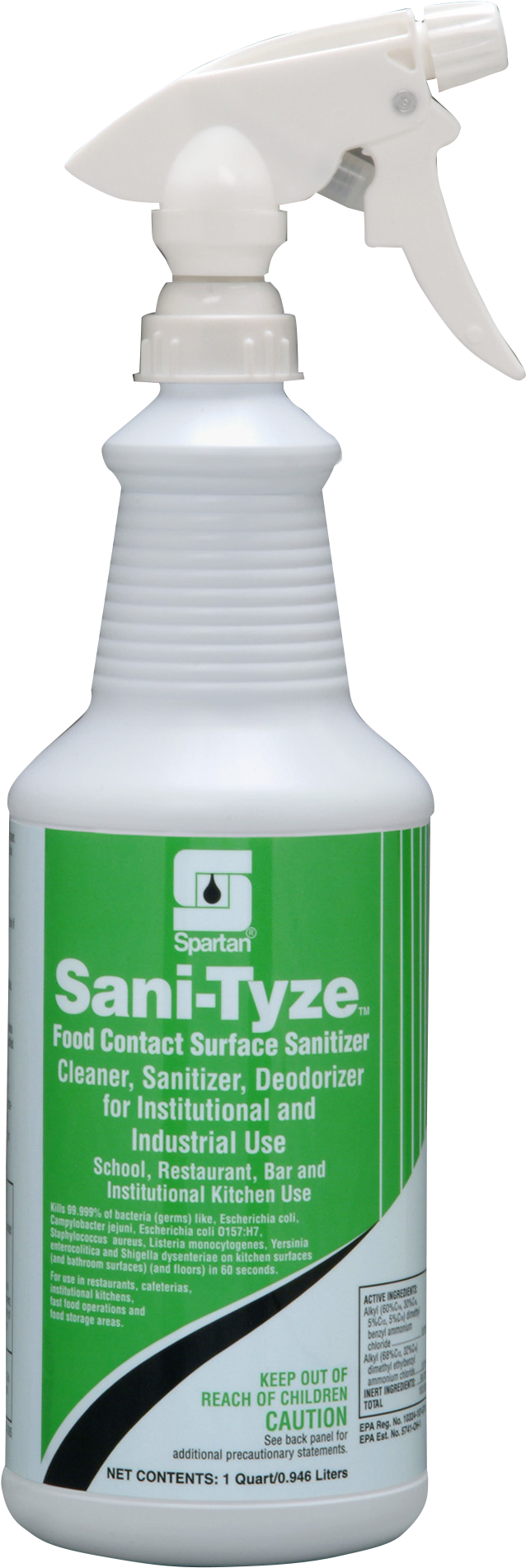 319503 Sani-tyze Copy - Spartan Sani-tyze Food Contact Surface Sanitizer 1 (1570x2197), Png Download