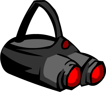 Infrared Vision Goggles Icon - Club Penguin Night Vision Goggles (451x392), Png Download