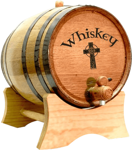 Whiskey Cross 2 Liter Oak Barrel - Barrel Of Tequila (555x555), Png Download