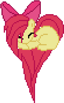 My Little Pony Heart Pixel Art 159675 - Apple Bloom Pixel Art (400x400), Png Download
