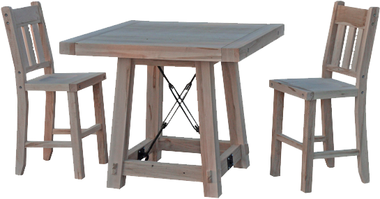 Yukon Turnbuckle Pub Table - Turnbuckle Counter Height Table (600x350), Png Download