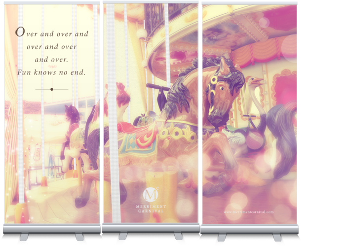 Creative Pull Up Banner Singapore Merriment Carnival - Singapore (1246x552), Png Download