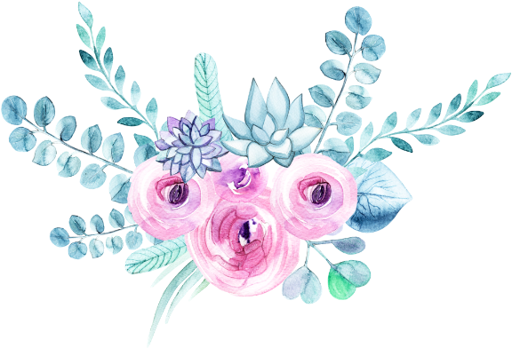 Flor Acuarela Flores Freetoedit - Watercolor Painting (1024x1024), Png Download