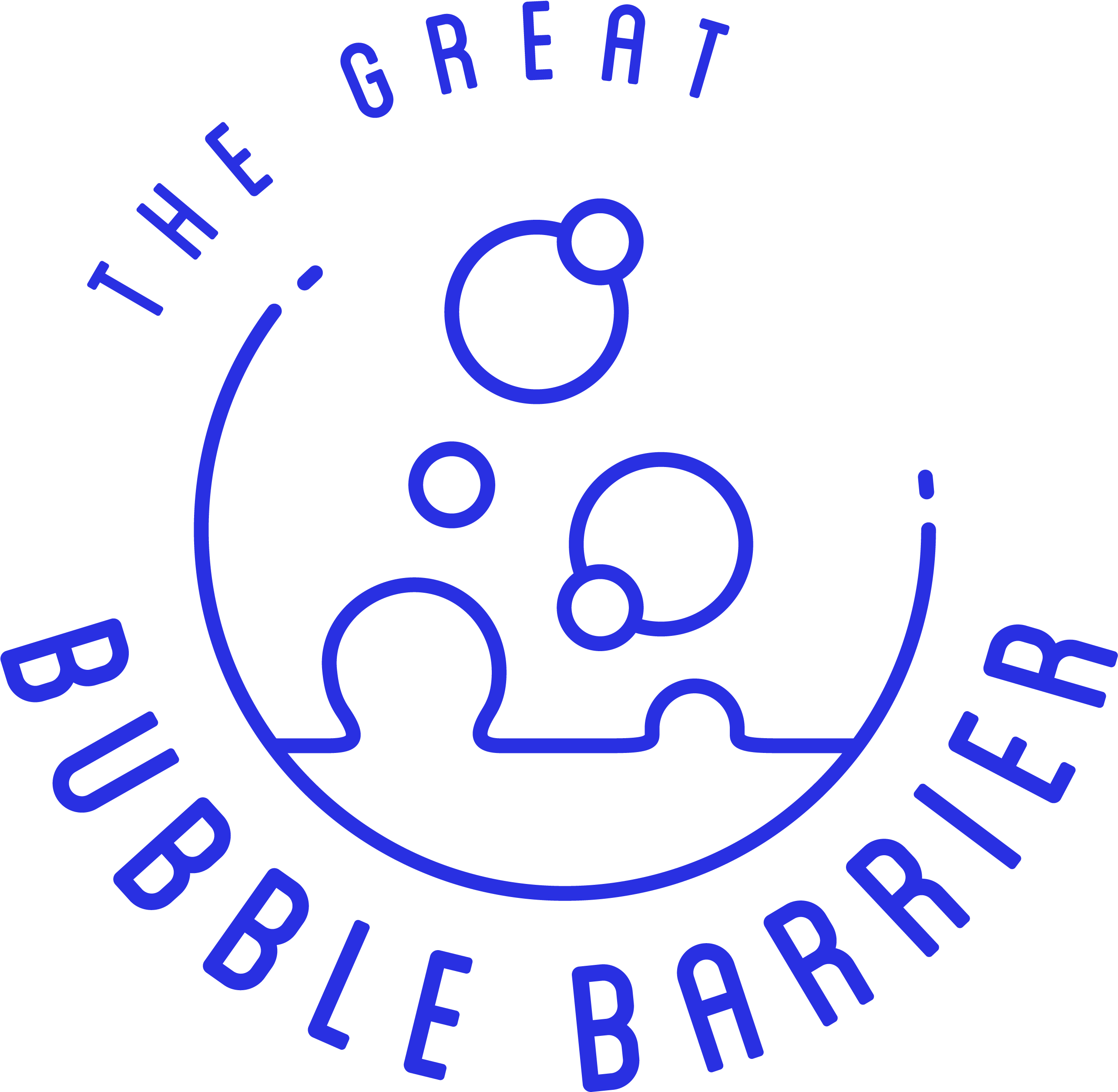 Stay Up To Date With The Latest Developments Around - Blue Collar Brotherhood Stickers (3166x2917), Png Download