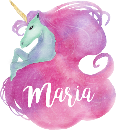 Vinilo Personalizable Unicornio Acuarela - You Are A Masterpiece Make-up And Travel Bag (375x419), Png Download