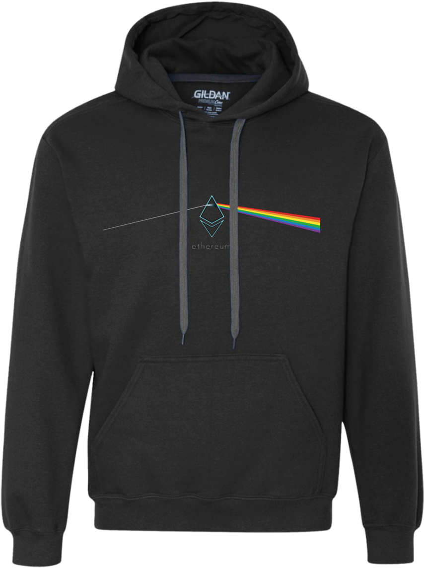 Ethereum Dark Side Of The Moon Heavyweight Hooded Sweatshirt - Jacket Gore Tex Pro (1155x1155), Png Download